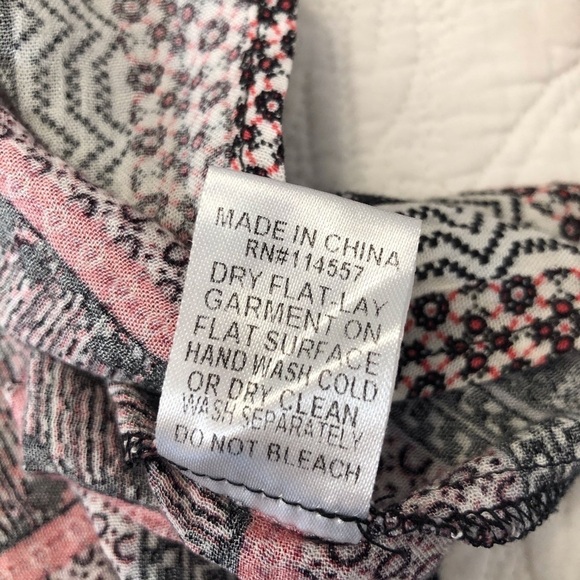 THML Faux Suede Trim Long Sleeve Top - Small - Picture 6 of 11